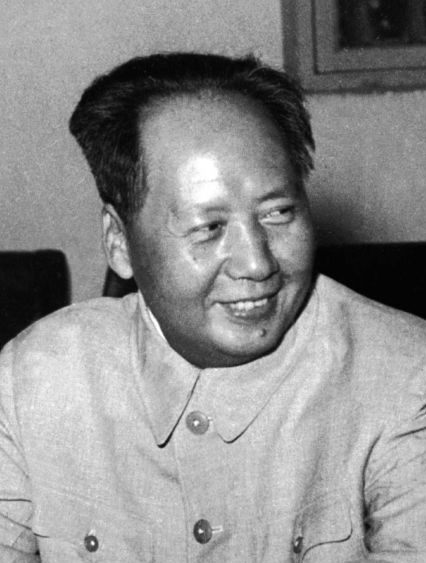 Mao Zedong und Nikita Chruschtschow bei dessen Peking-Besuch 1958 — Symbolbild für das zerbrechende sowjetisch-chinesische Bündnis