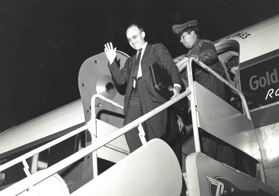 Juan Pablo Pérez Alfonzo, venezolanischer Ölminister und Mitbegründer der OPEC, 1960