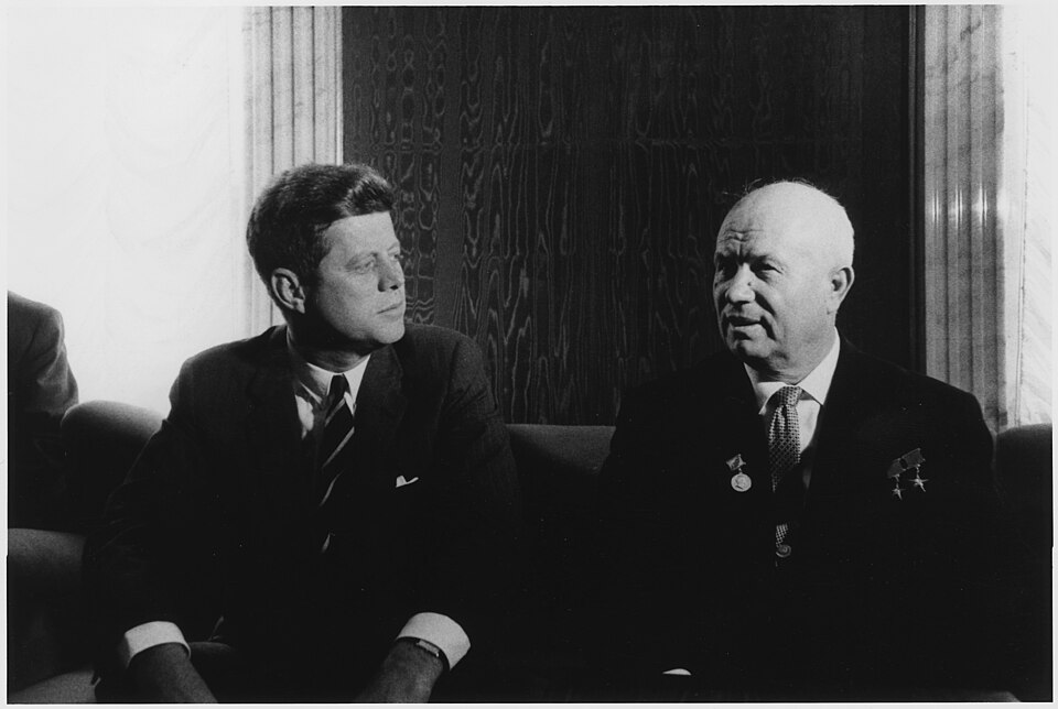 Kennedy und Chruschtschow beim Wiener Gipfeltreffen, Juni 1961