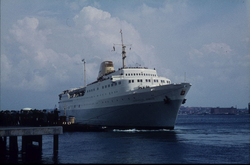 Fährschiff Kronprins Harald am Oslokai in Kiel