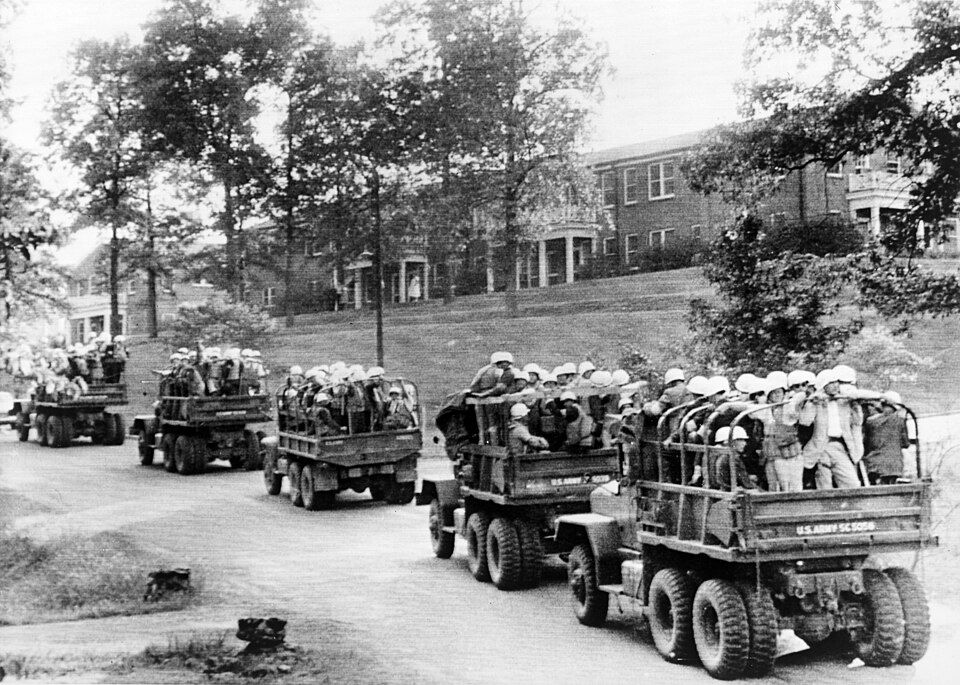 US-Bundesmarshalle an der Universität von Mississippi, Oktober 1962