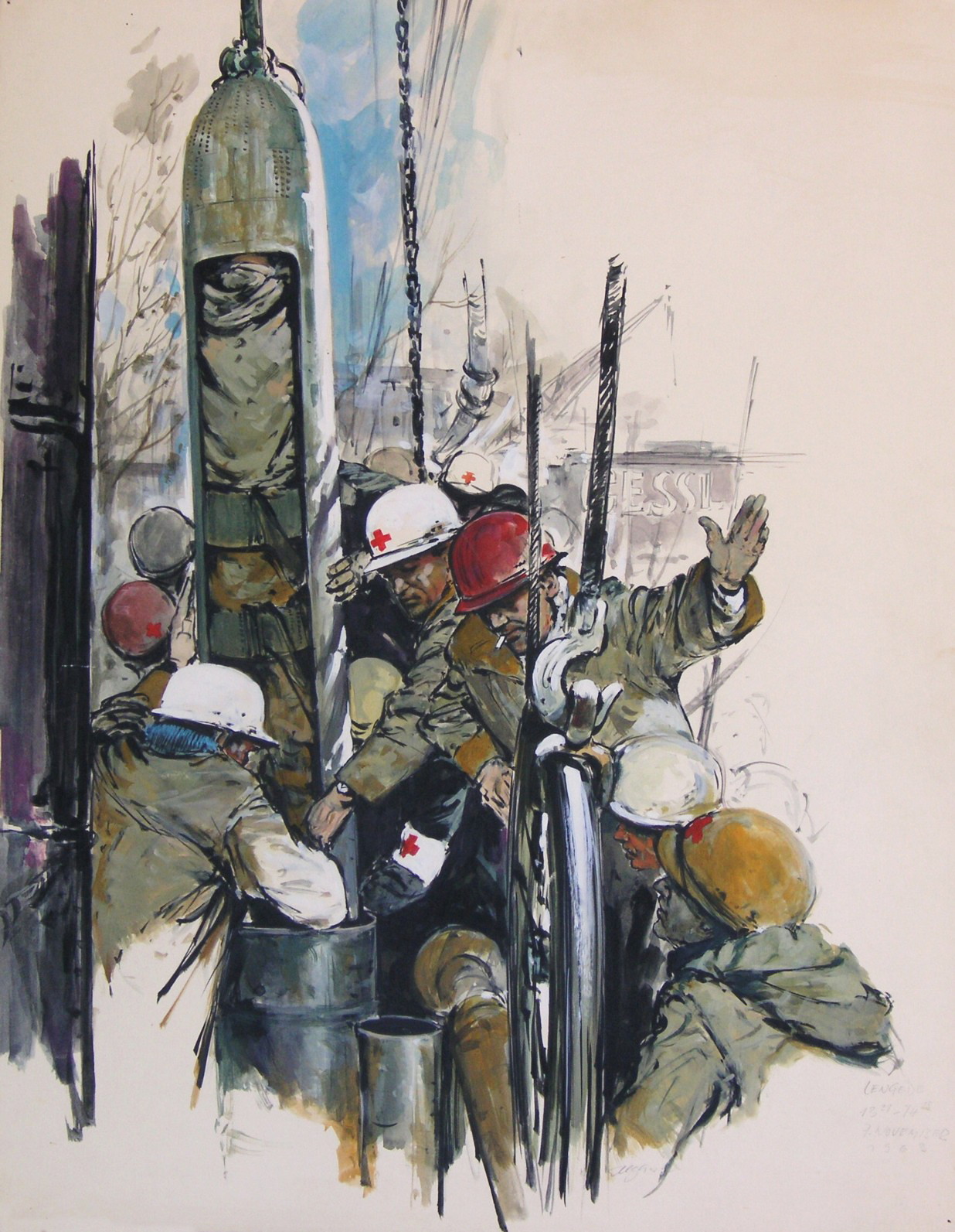 Die Rettung der Lengede-Bergleute, 7. November 1963