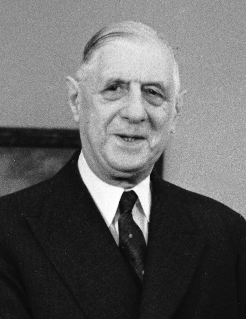 Staatspräsident Charles de Gaulle, Porträtaufnahme 1963