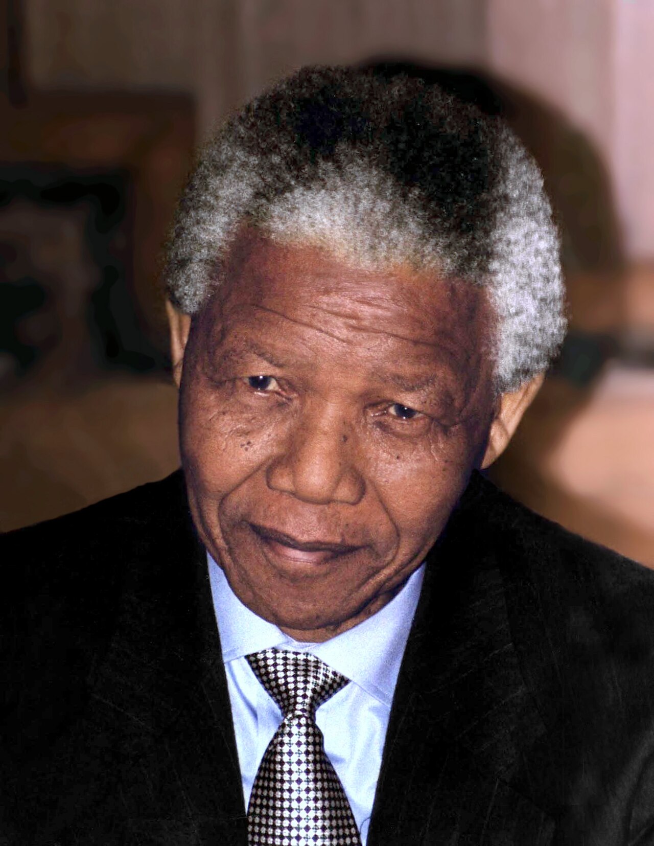 Nelson Mandela, 1964 im Rivonia-Prozess zu lebenslanger Haft verurteilt (spätere Aufnahme)