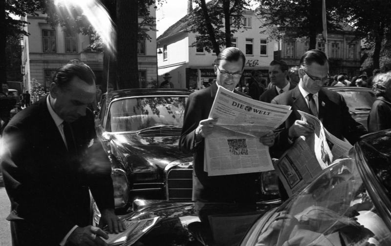 Ludwig Erhard im Bundestagswahlkampf 1965
