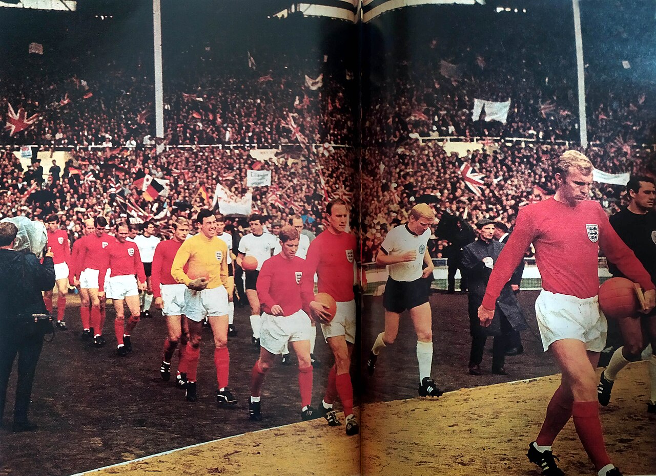 England und Deutschland beim WM-Finale 1966 im Wembley-Stadion