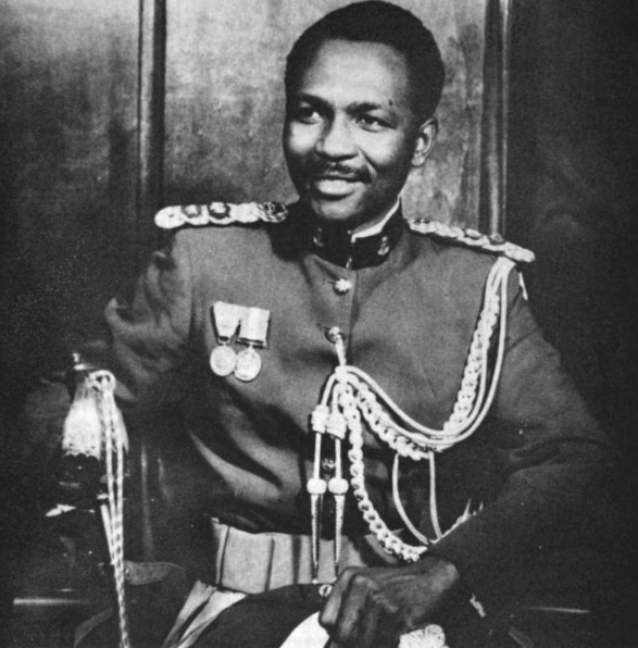 General Yakubu Gowon, der die nigerianischen Regierungstruppen gegen Biafra befehligte