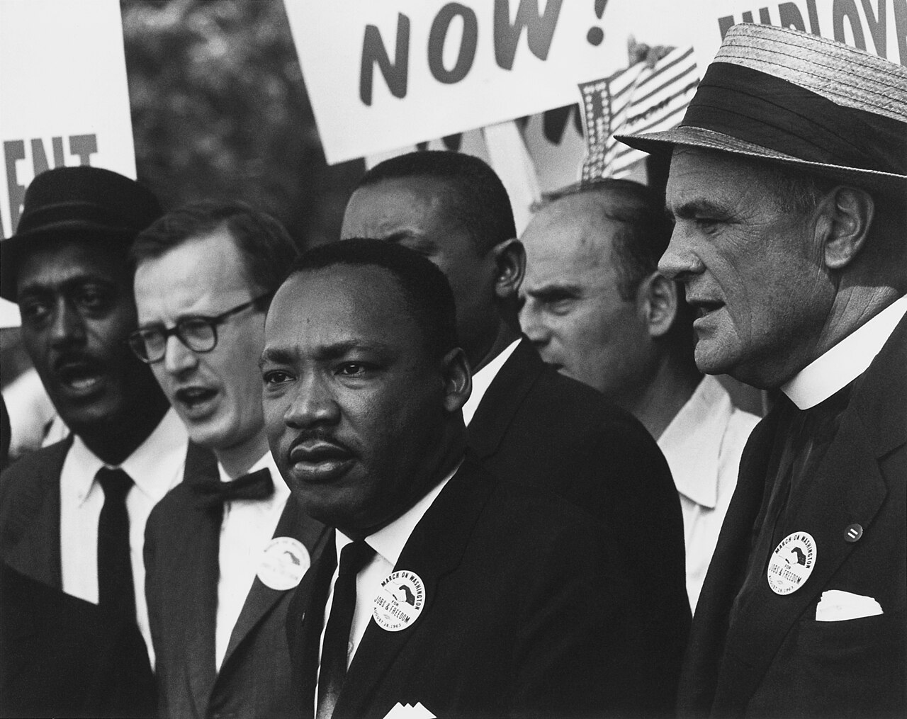 Martin Luther King beim Marsch auf Washington, 1963
