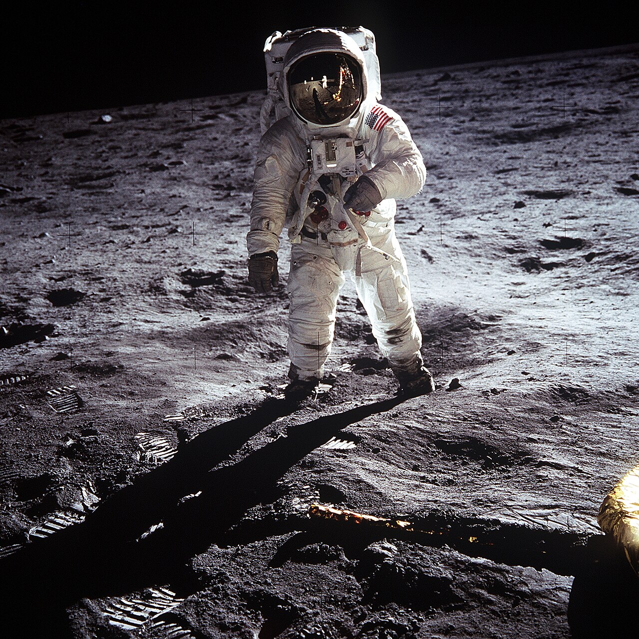 Astronaut Buzz Aldrin auf dem Mond, Apollo 11, Juli 1969