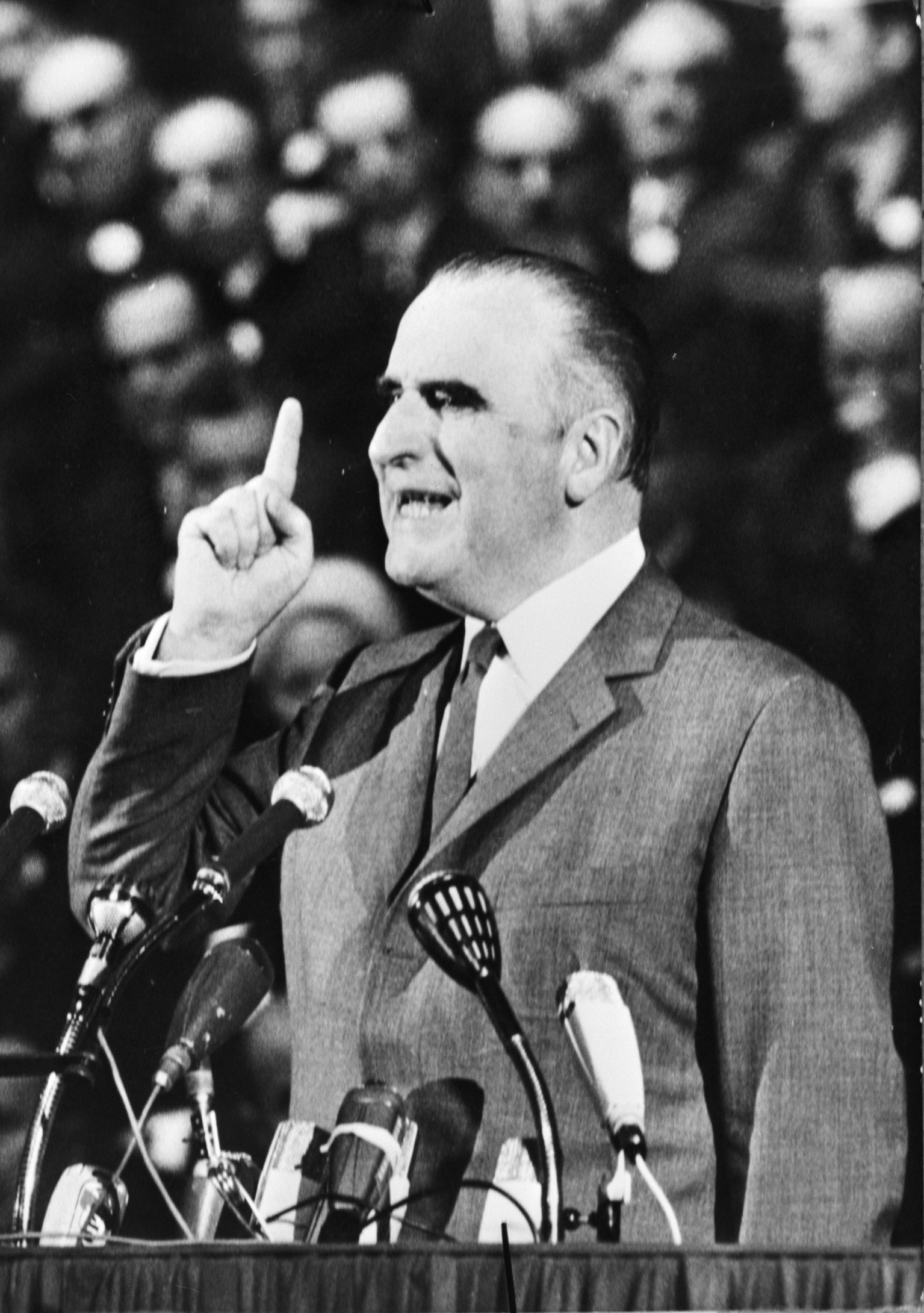 Georges Pompidou als Kandidat für die französische Präsidentschaftswahl, April 1969