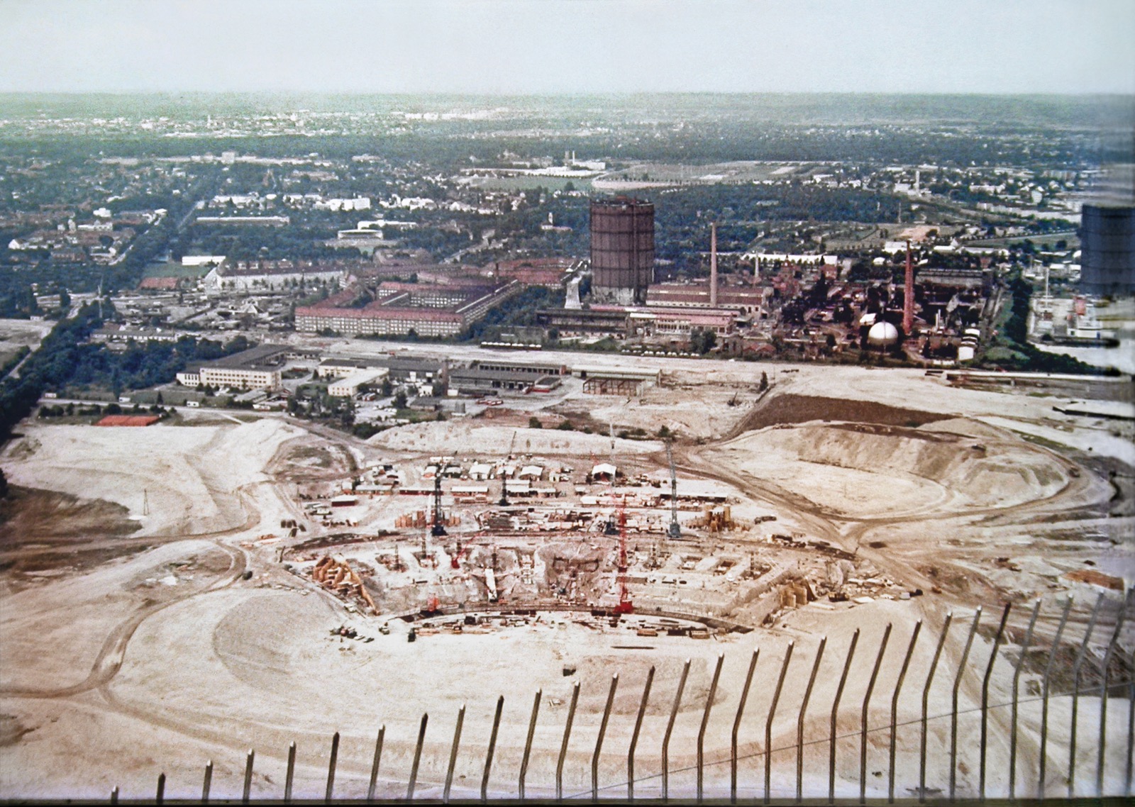 Baustelle des Münchner Olympiastadions