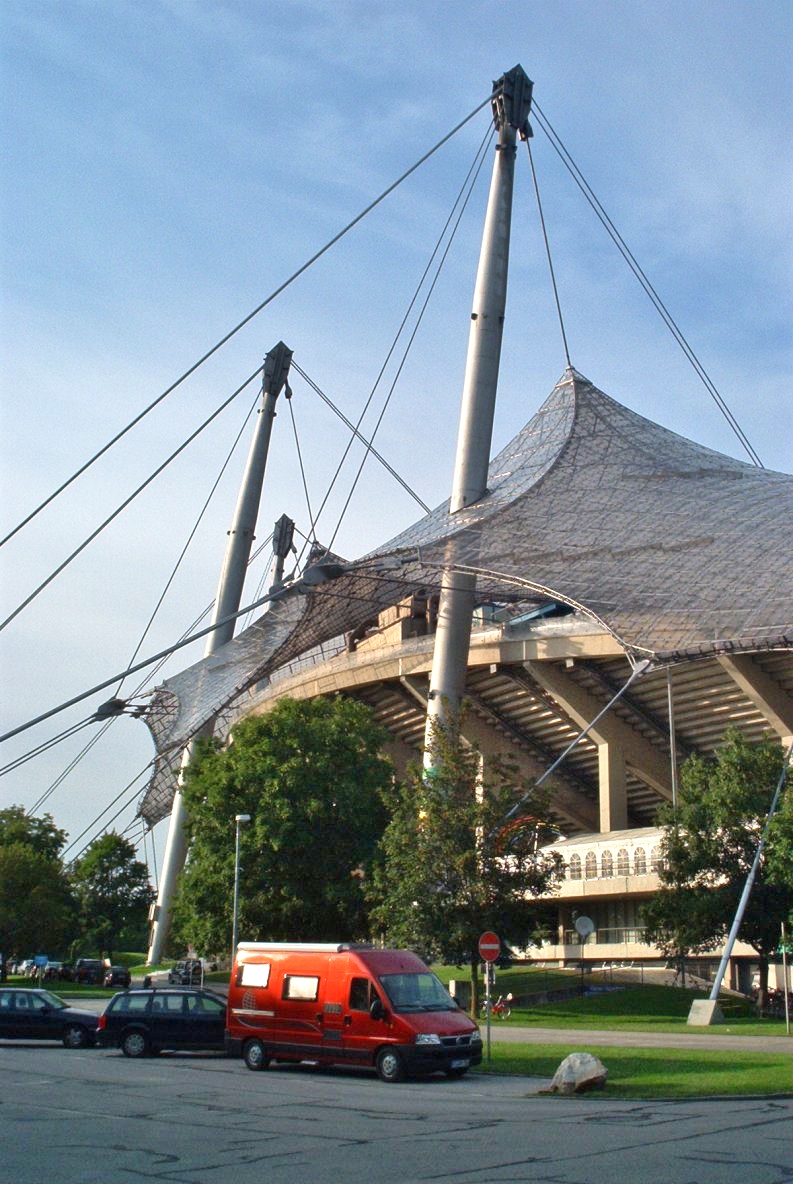 Das Olympiastadion in München, Schauplatz der Spiele von 1972