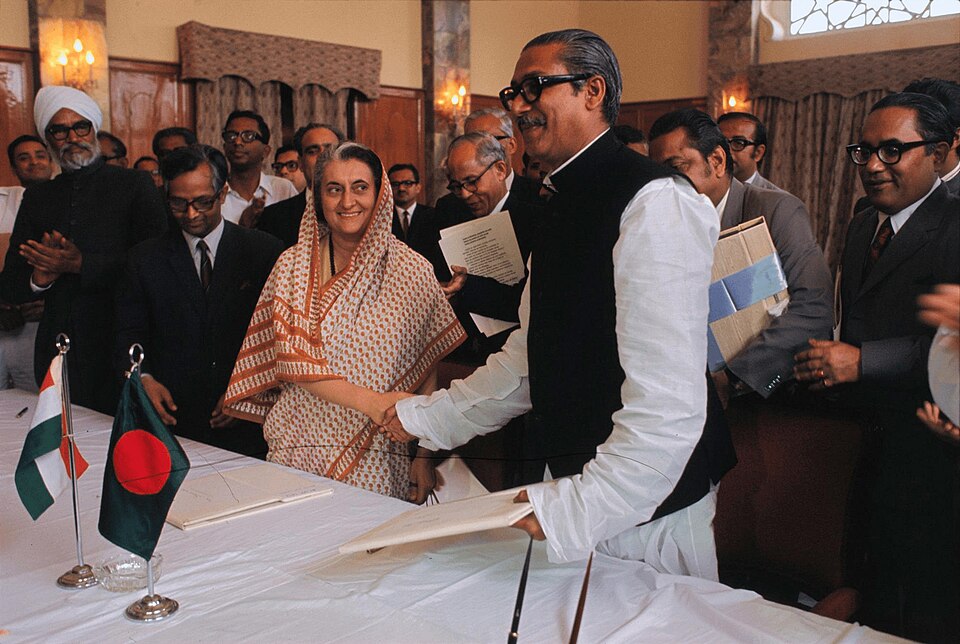 Premierministerin Indira Gandhi in Neu-Delhi, Januar 1972 (Symbolfoto, nicht die Shimla-Verhandlungen selbst)