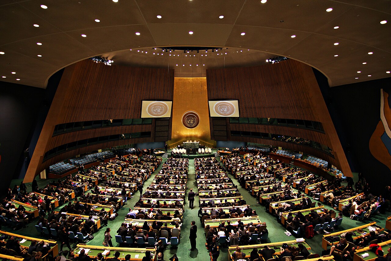 Der Saal der UNO-Generalversammlung in New York