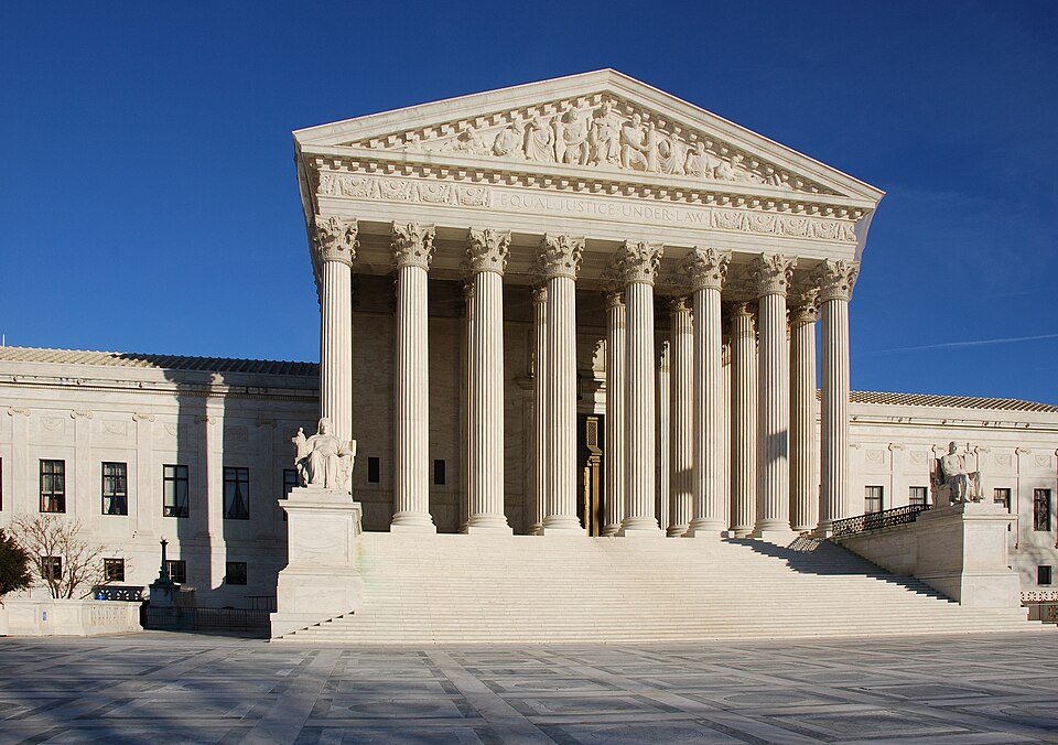 Das Gebäude des Obersten Gerichtshofs der Vereinigten Staaten in Washington, D.C.