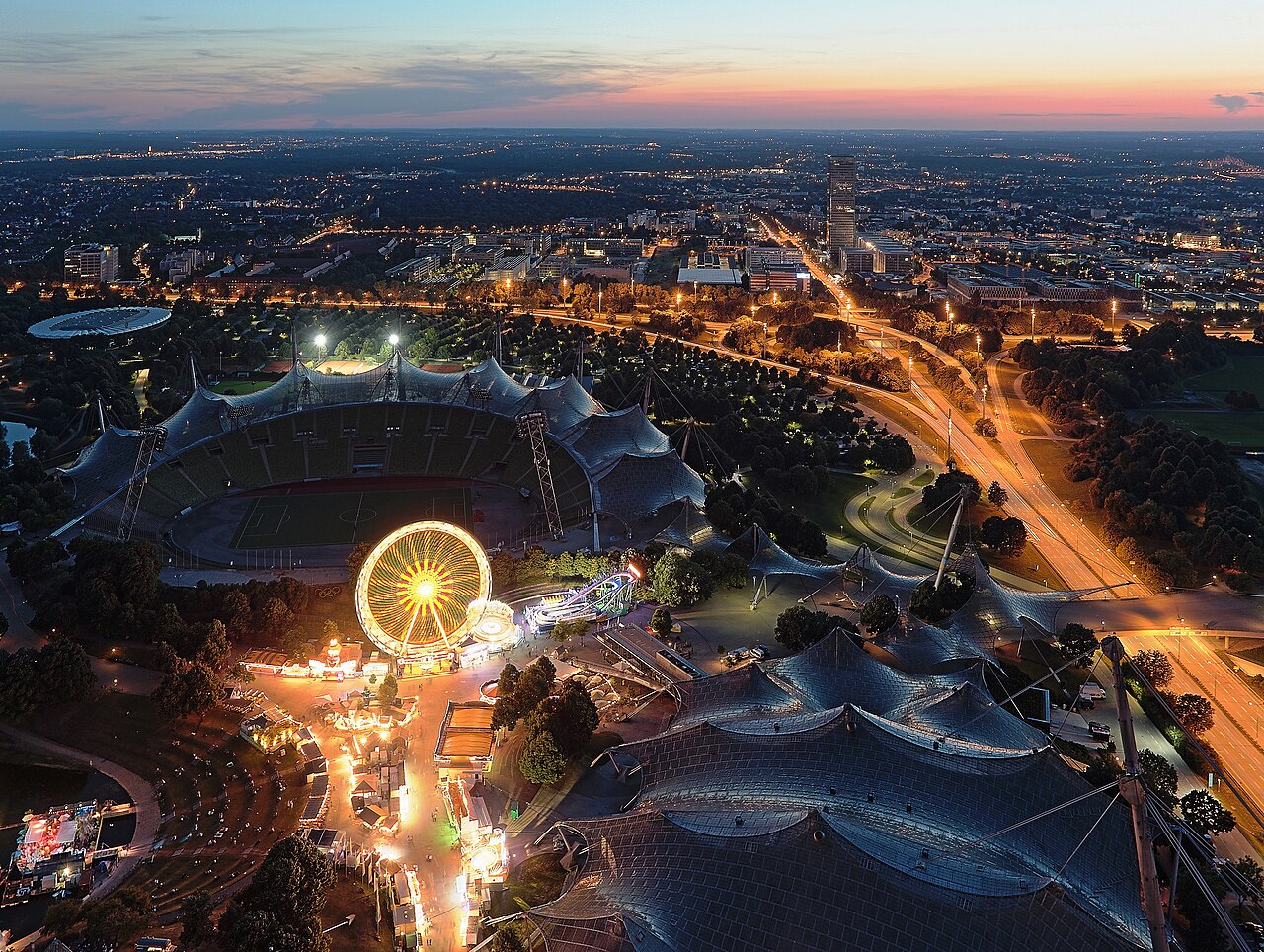 Das Olympiastadion in München, Ort des WM-Finales 1974