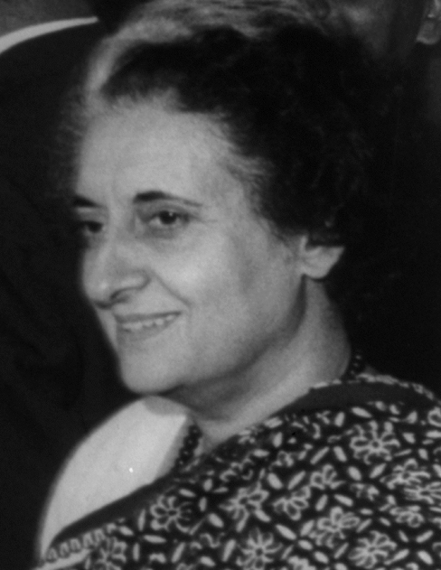 Premierministerin Indira Gandhi, unter deren Regierung Indien 1974 seinen ersten Atomtest durchführte