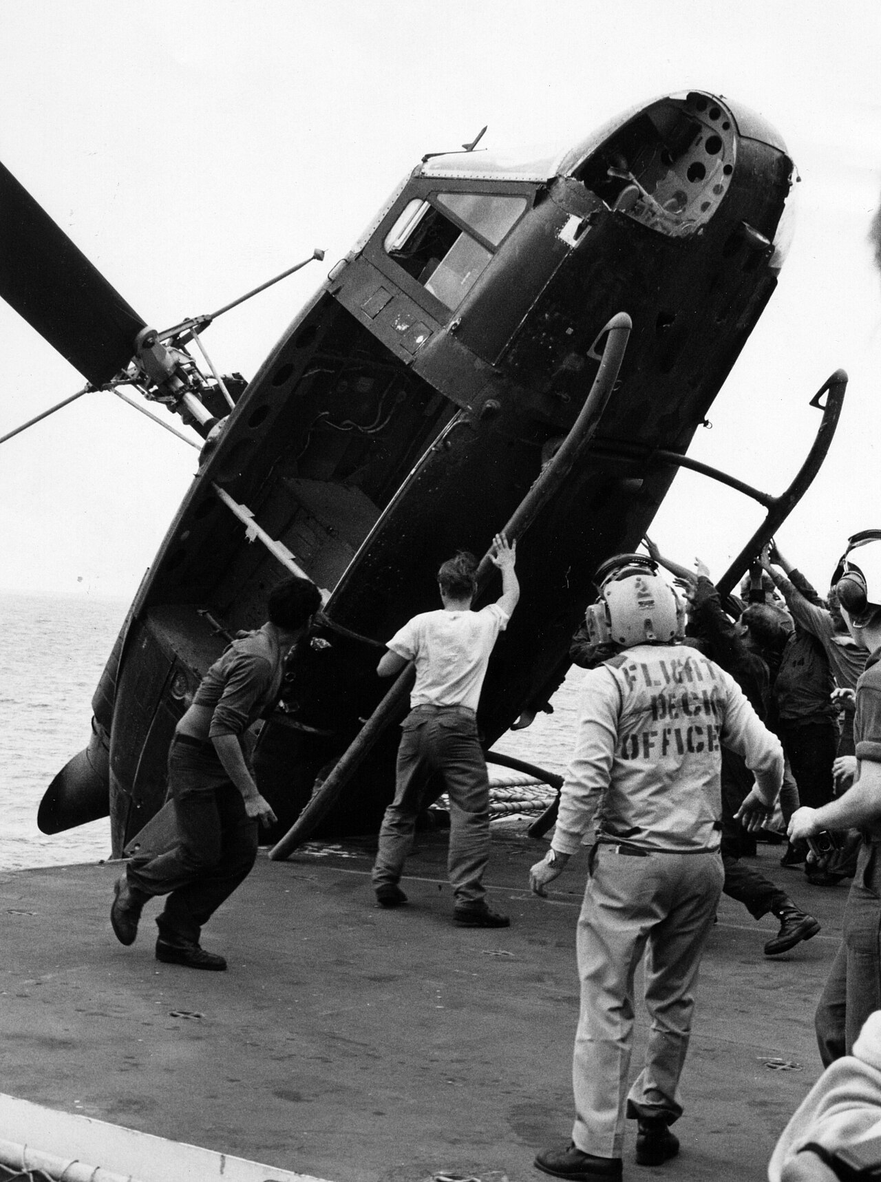 Evakuierung per Hubschrauber beim Fall von Saigon, April 1975