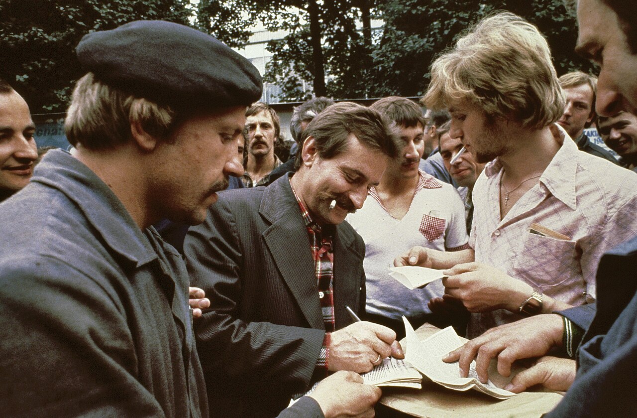 Lech Wałęsa, Mitbegründer der Solidarność, 1980