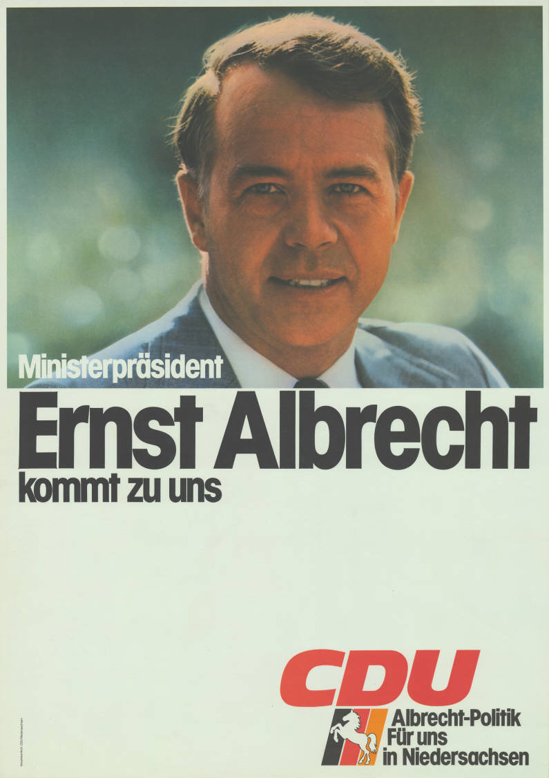Ministerpräsident Ernst Albrecht
