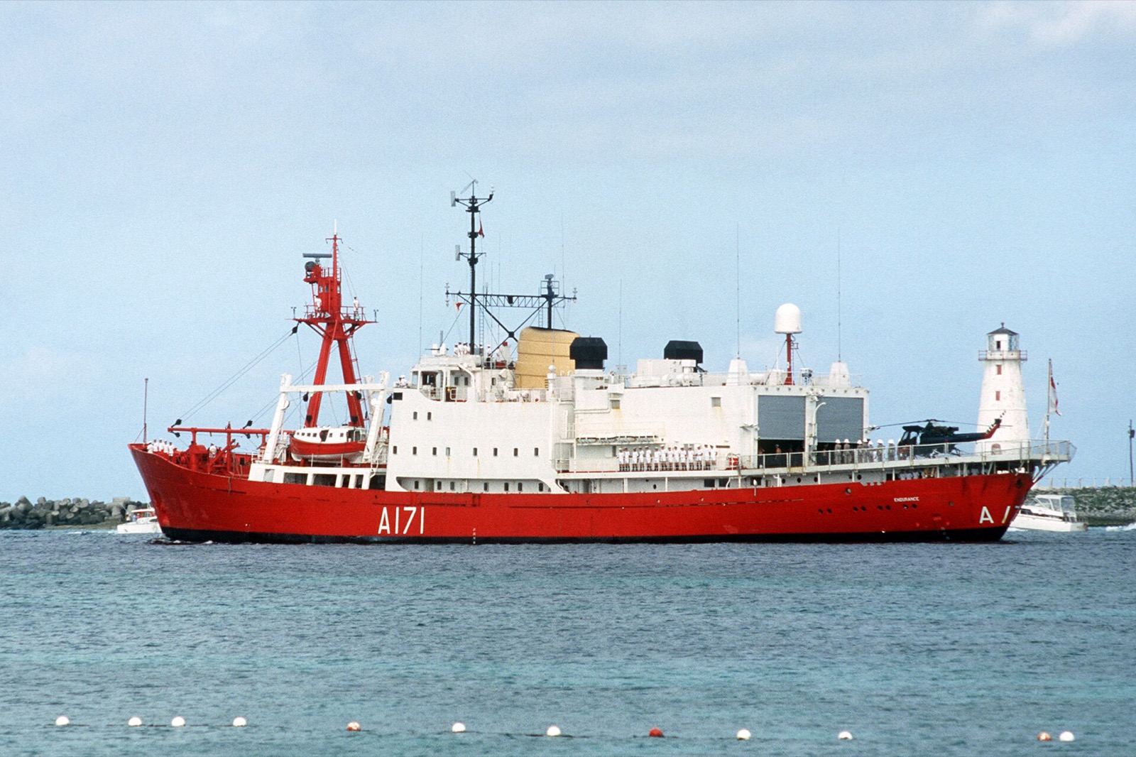 Das britische Antarktis-Patrouillenschiff HMS Endurance