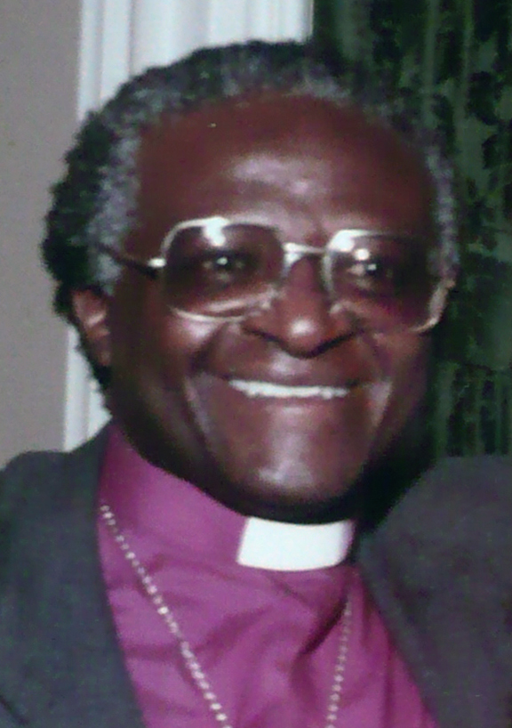 Der südafrikanische Bischof und Friedensnobelpreisträger Desmond Tutu, 1986