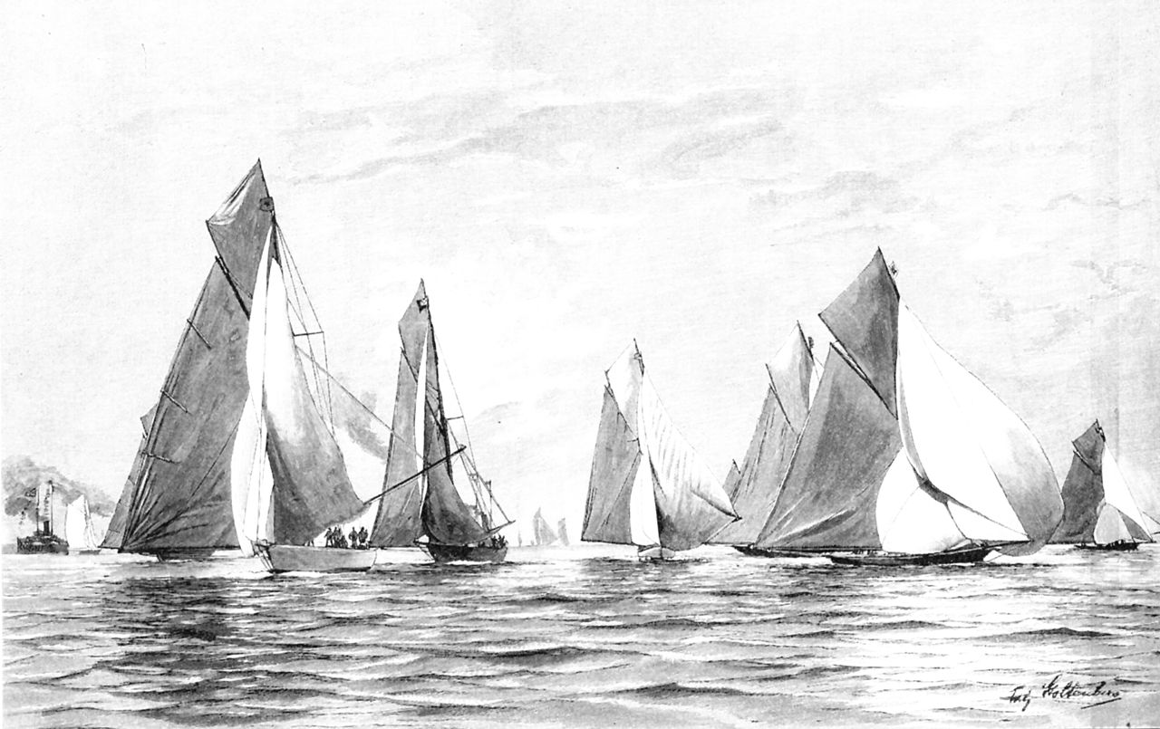 Segelregatta bei der Kieler Woche