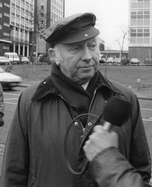 Arthur Scargill bei einer Kundgebung gegen Zechenschließungen