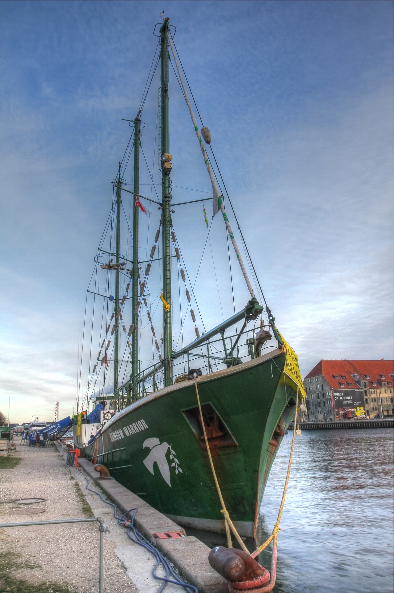 Die Rainbow Warrior II, Nachfolgerin des 1985 versenkten Greenpeace-Schiffs