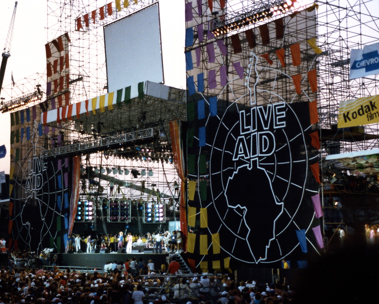 Live Aid im JFK Stadium in Philadelphia, 1985