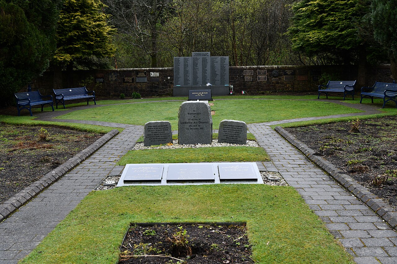 Der Gedenkgarten in Lockerbie für die Opfer von Pan-Am-Flug 103