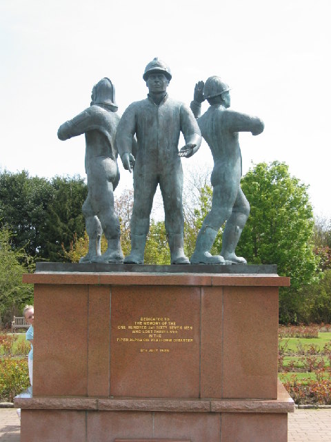 Gedenkstätte für die Opfer der Piper-Alpha-Katastrophe im Hazlehead Park, Aberdeen