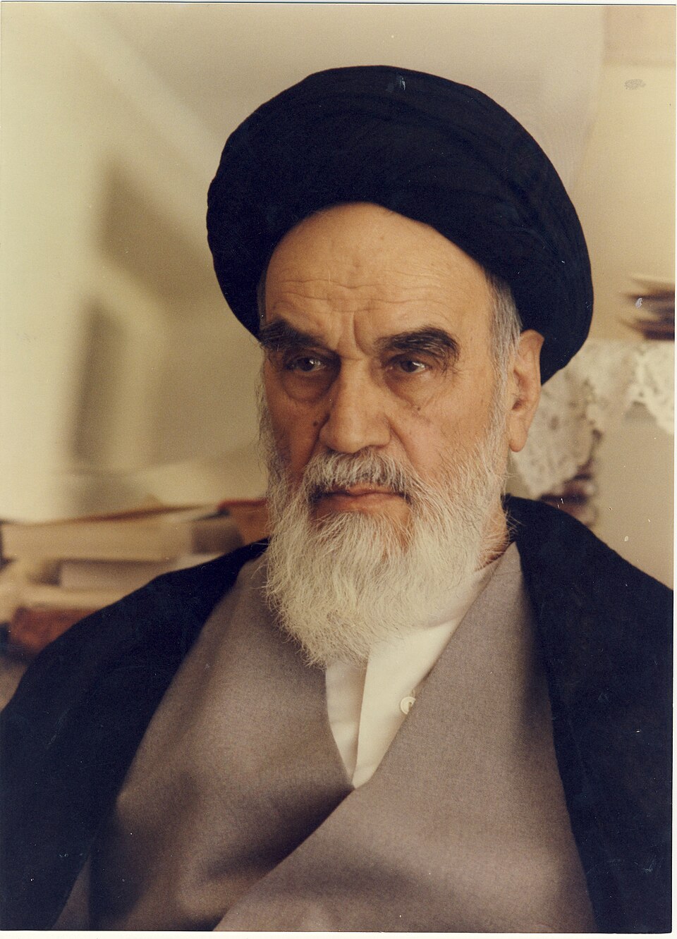 Porträt Ayatollah Ruhollah Chomeinis