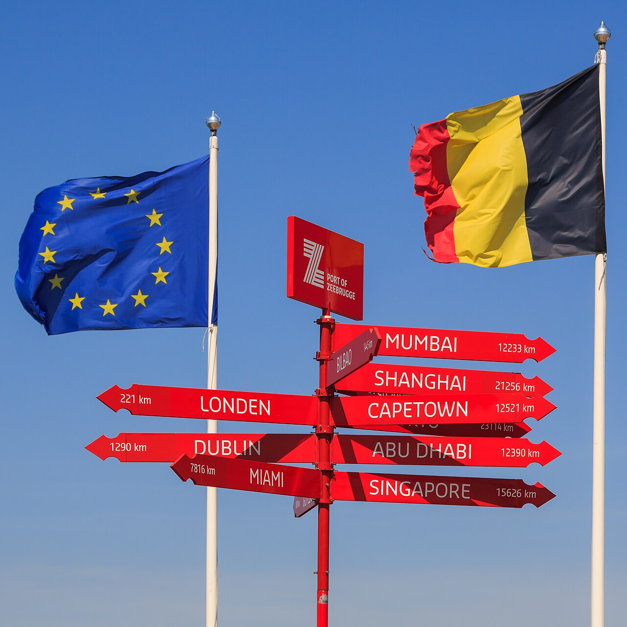 Die Flagge der Europäischen Union
