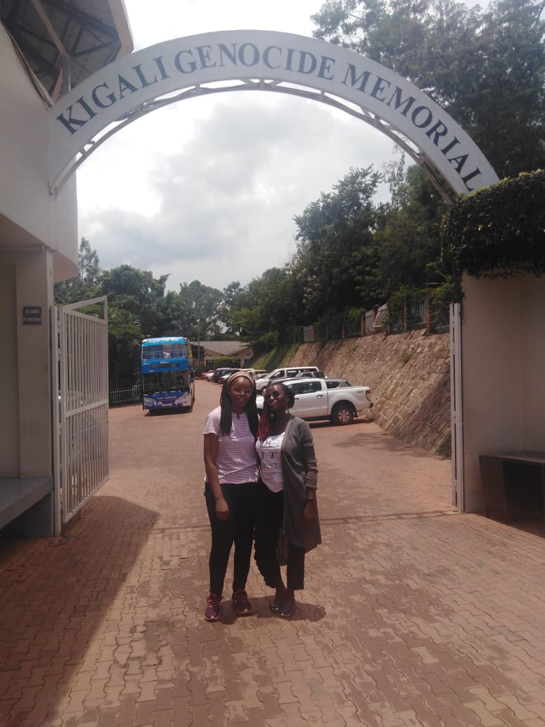 Die Völkermord-Gedenkstätte in Kigali, Ruanda