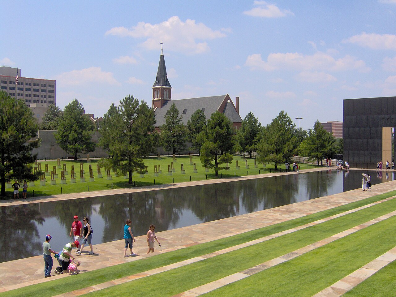 Das Oklahoma City National Memorial für die Opfer des Anschlags 1995