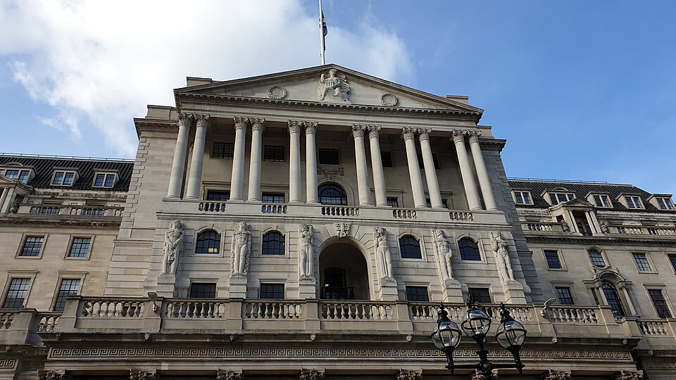 Die Fassade der Bank of England in London (Symbolfoto)
