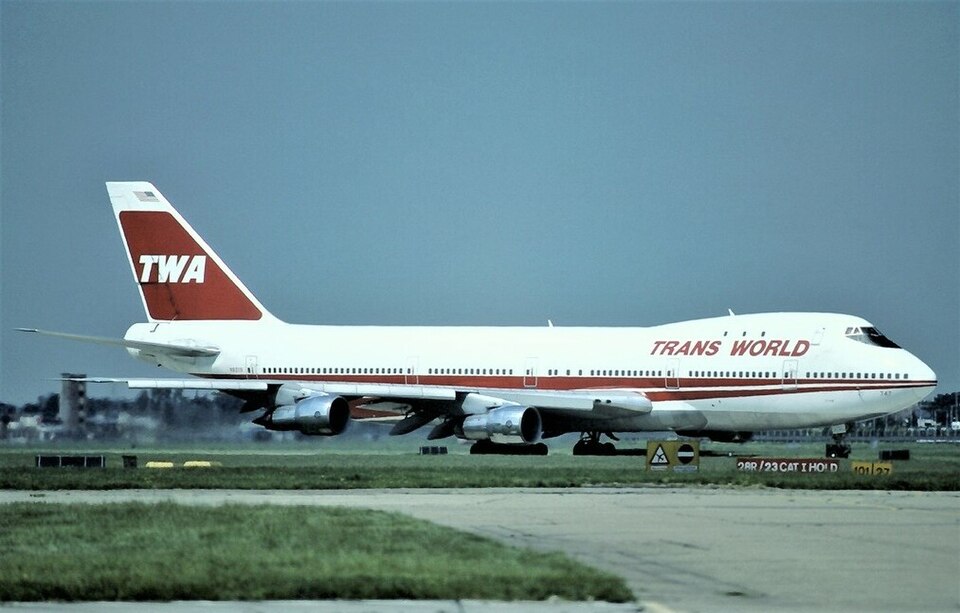 Die Boeing 747 der TWA mit dem Kennzeichen N93119, die als Flug 800 vor Long Island verunglückte