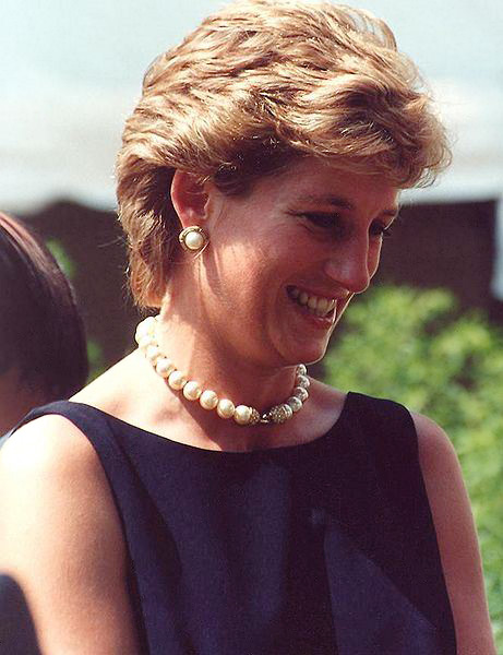 Diana, Princess of Wales, deren Ehe 1996 offiziell geschieden wurde