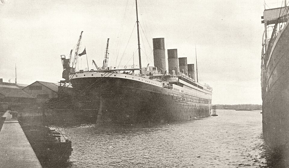 Die RMS Titanic 1912 in Southampton — Vorbild für Camerons Filmepos von 1997 (Symbolfoto)