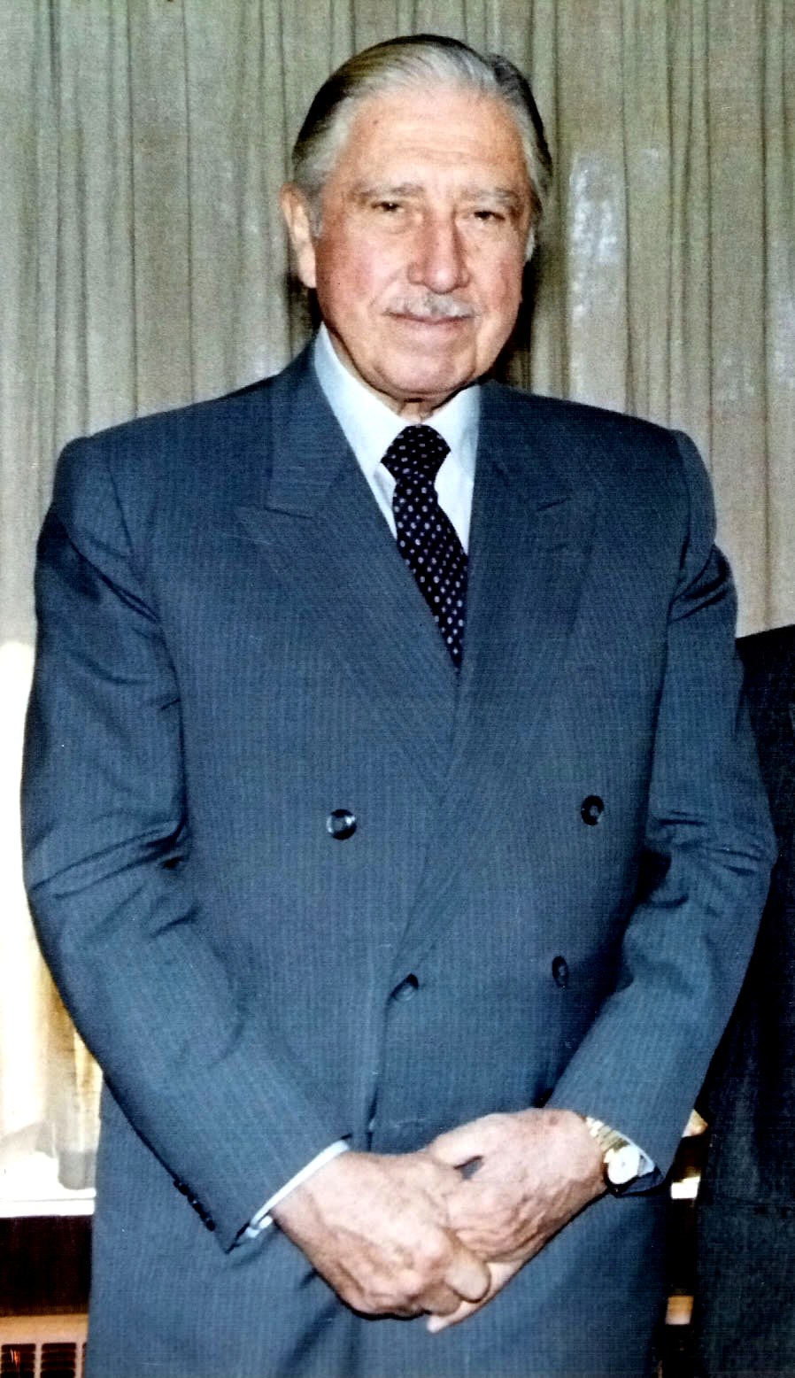 Augusto Pinochet in Zivil, aufgenommen um 1990 (Archivfoto, nicht die Verhaftungsszene)