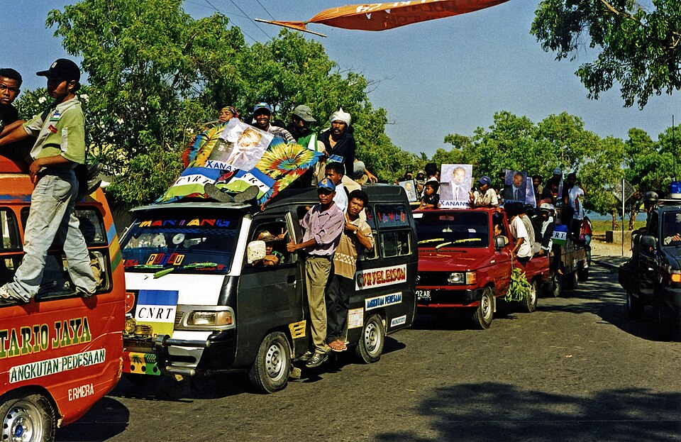 CNRT-Kundgebung zum Unabhängigkeitsreferendum 1999 in Dili, Osttimor