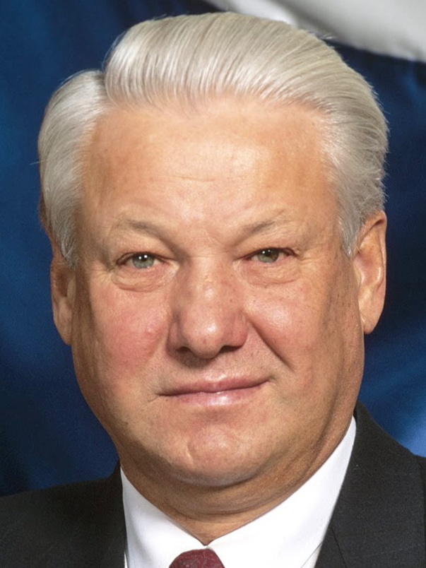 Boris Jelzin, der Ende 1999 zugunsten Wladimir Putins zurücktritt