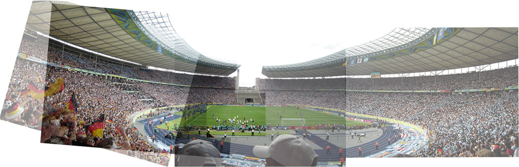 Das Berliner Olympiastadion bei der Fußball-WM 2006