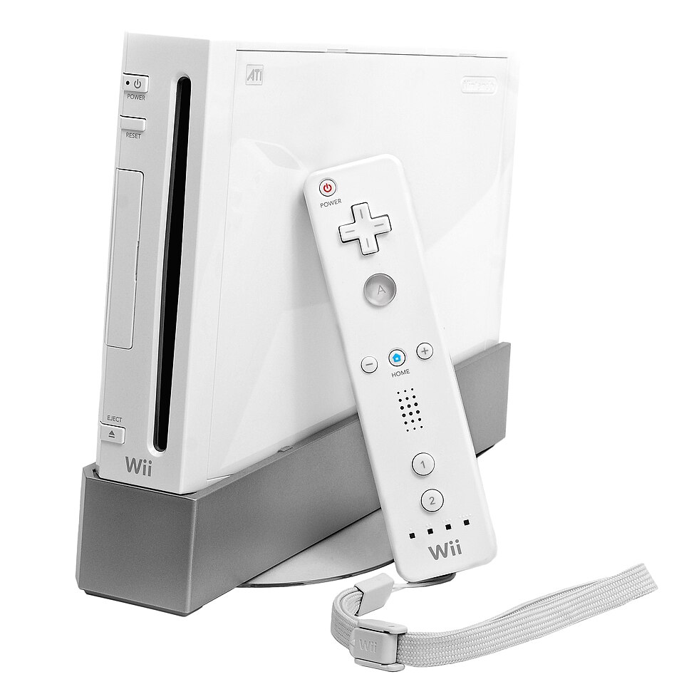 Die Nintendo-Wii-Konsole mit Wiimote-Controller