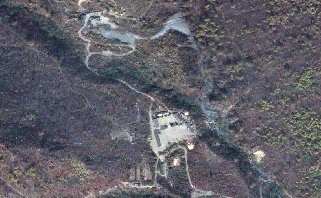 Satellitenbild des nordkoreanischen Atomtestgeländes Punggye-ri