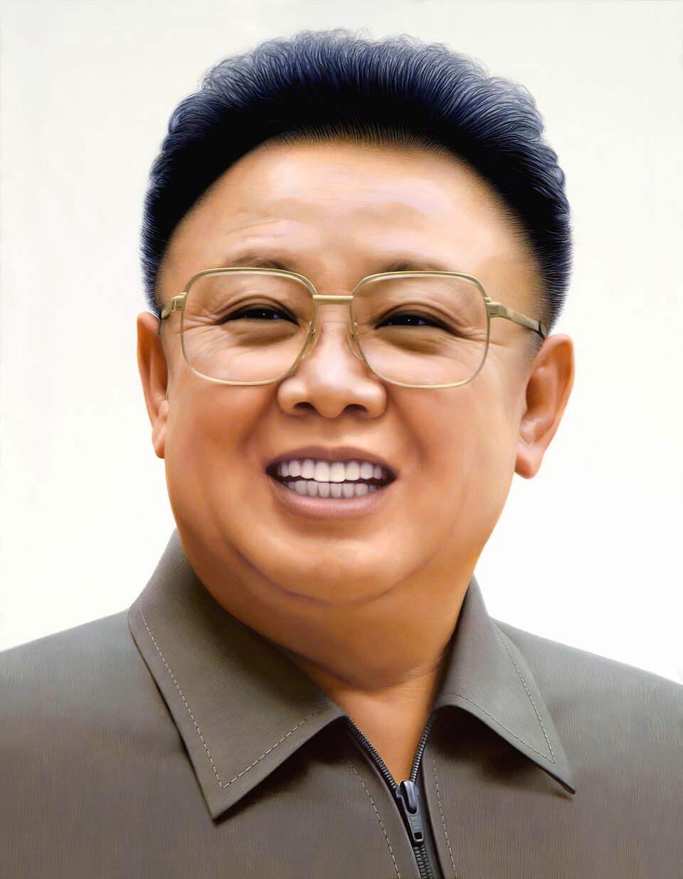 Porträt des nordkoreanischen Machthabers Kim Jong-il