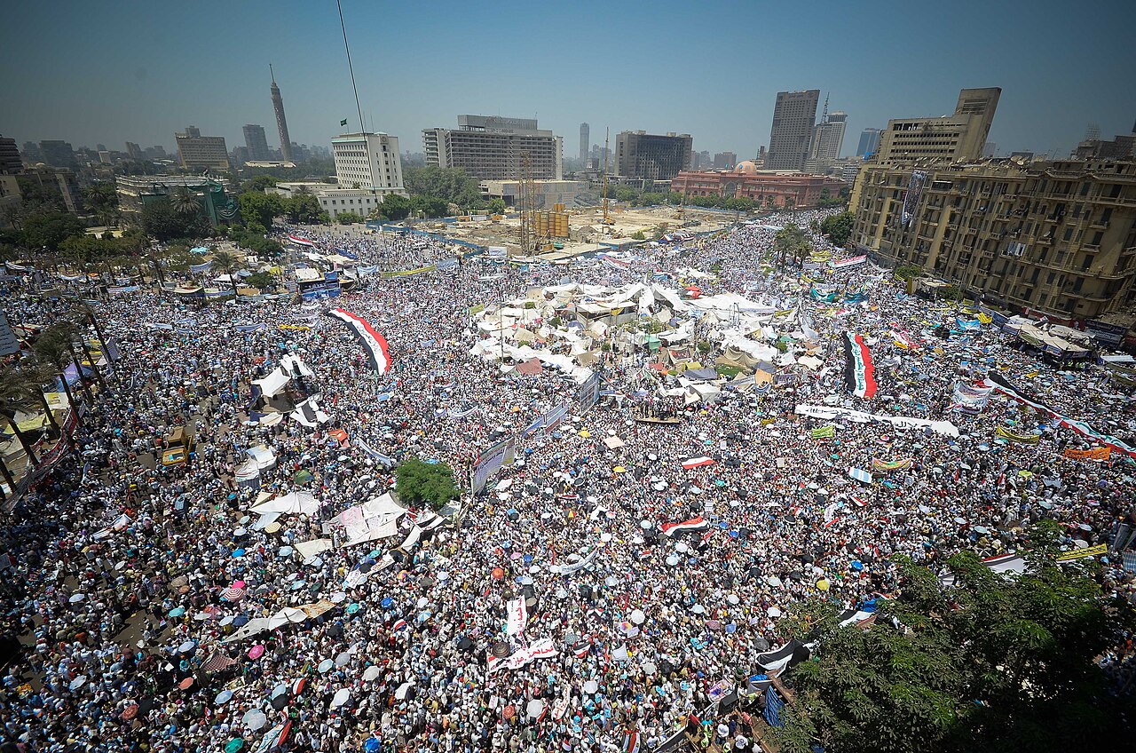 Der Tahrir-Platz in Kairo während des Arabischen Frühlings 2011