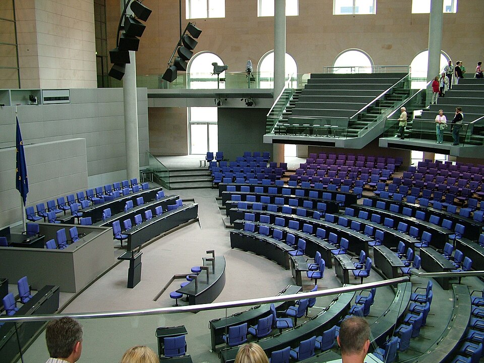 Der Plenarsaal des Deutschen Bundestages