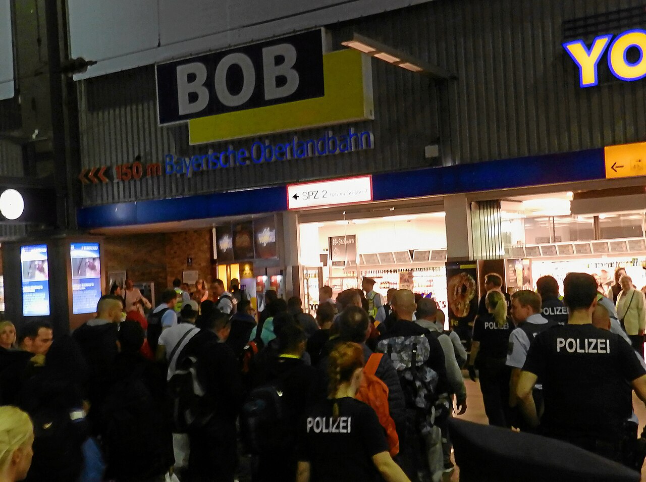 Ankunft von Flüchtlingen in München, 2015